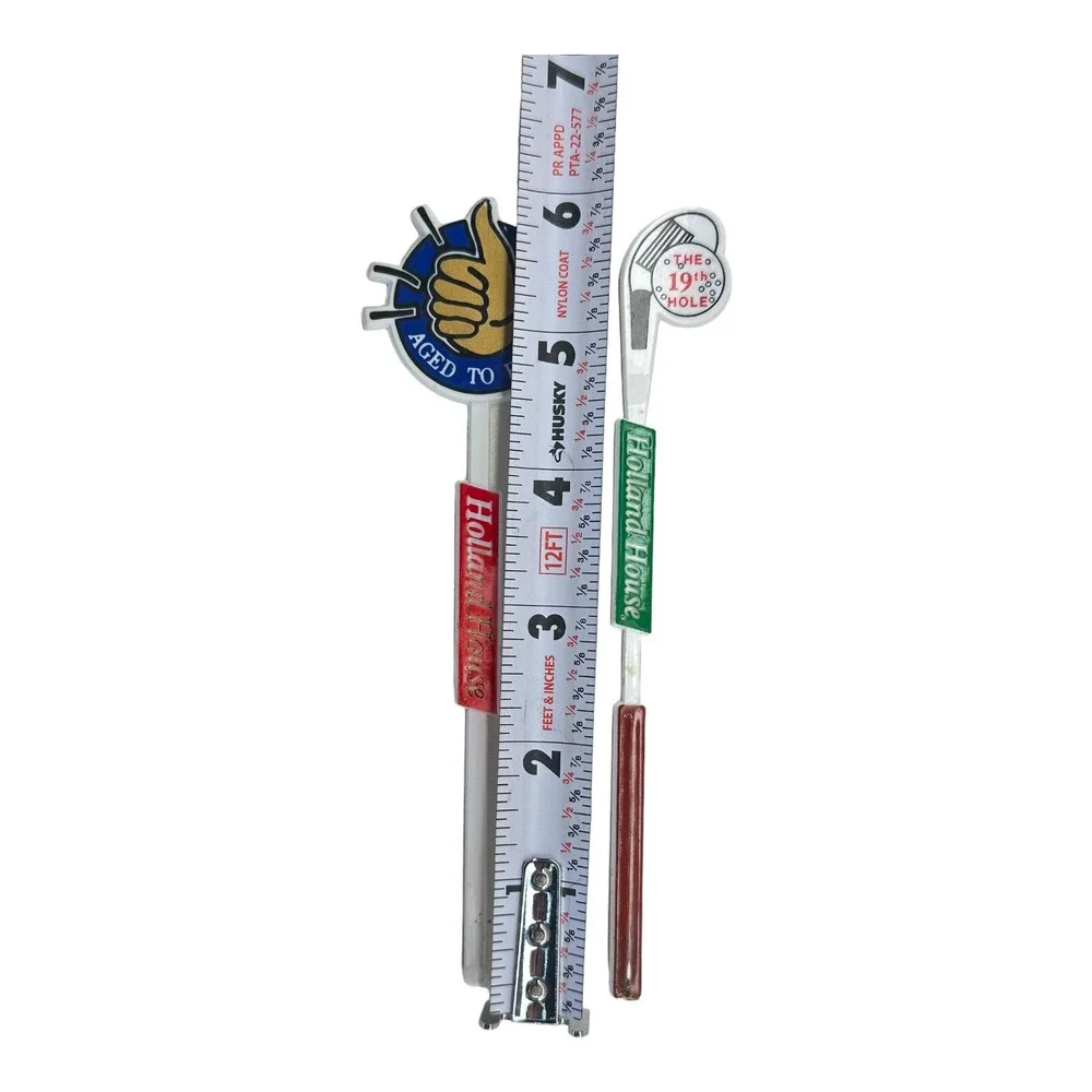 (2) Holland‎ House Stirrer Swizzle Stick Golf Club Birthday Themed Bar Vintage